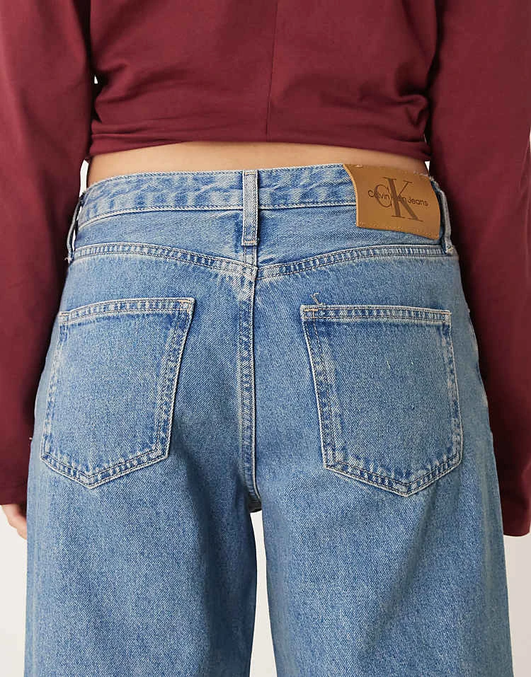Calvin Klein Jeans 90's Loose Jeans In Mid Wash For Women Denim Medium 5 Calvin Klein Jeans 90's Loose Jeans In Mid Wash For Women Denim Medium - Image 5