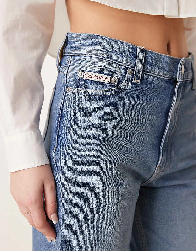 Calvin Klein Jeans Longer Bermuda Jorts In Light Wash For Women Denim Light 3 Calvin Klein Jeans Longer Bermuda Jorts In Light Wash For Women Denim Light - Image 3