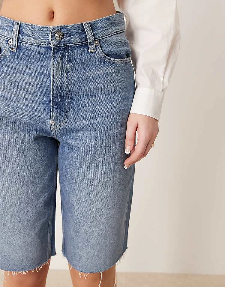 Calvin Klein Jeans Longer Bermuda Jorts In Light Wash For Women Denim Light 5 Calvin Klein Jeans Longer Bermuda Jorts In Light Wash For Women Denim Light - Image 5